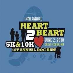 Blue Dog Running Logo - H2H Logo - Big River Running