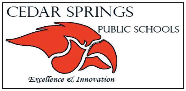 Cedar Springs Red Hawk Logo - Cedar Springs Schools focus on suicide prevention. Cedar Springs