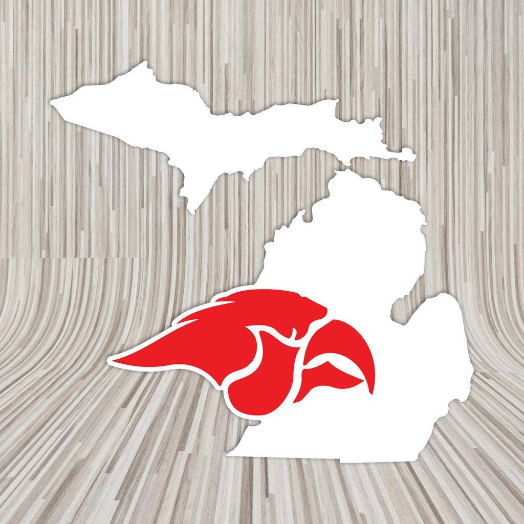 Cedar Springs Red Hawk Logo - Cedar Springs MI Vinyl Decal – Pegasus Sports, Inc