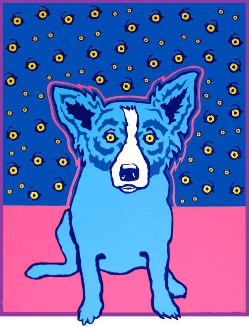 Blue Dog Running Logo - Blue Dog - George Rodrigue | Art of Dog | Pinterest | Blue dog, Blue ...