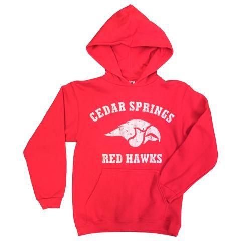 Cedar Springs Red Hawk Logo - CEDAR SPRINGS – Pegasus Sports, Inc