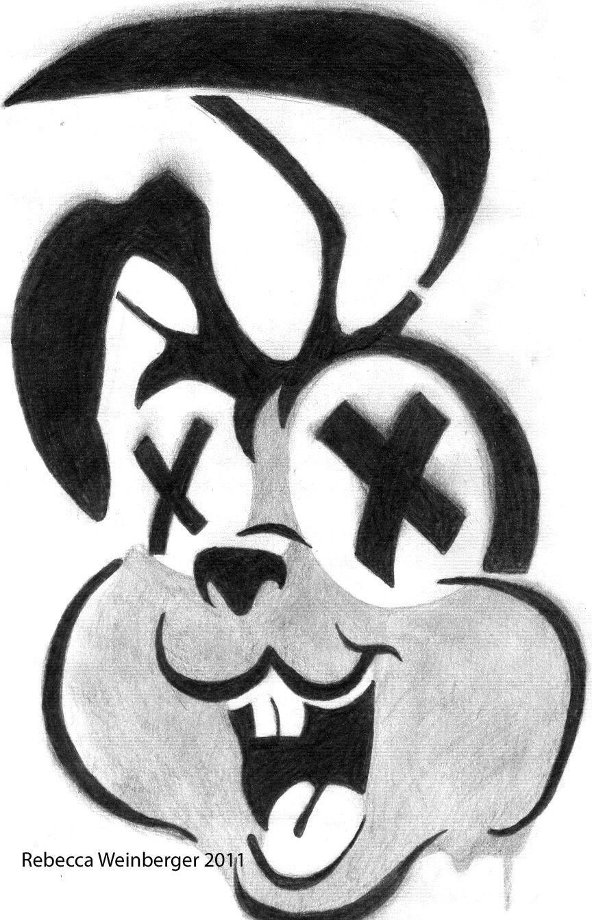 Green Day Bunny Logo - Drawings: Pink Bunny logo