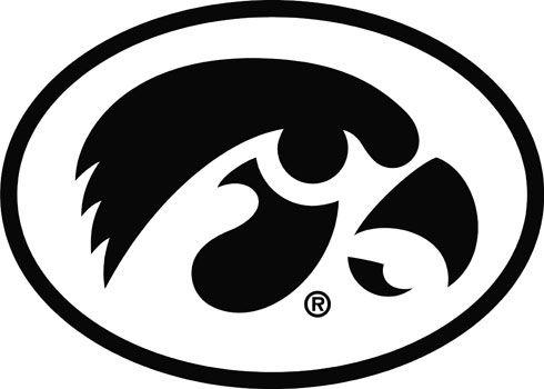 Black and White Hawkeye Logo - University of Iowa Logo. Iowa Hawkeyes Tigerhawk Logo