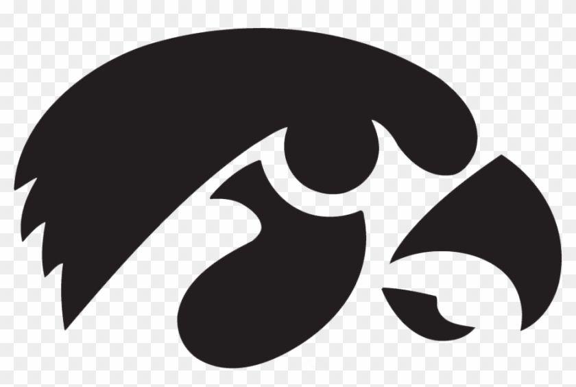 Black and White Hawkeye Logo - Iowa Hawkeyes Black Tigerhawk Logo - Iowa Hawkeye Logo Black - Free ...