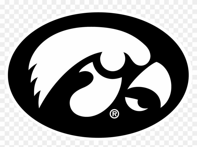 Black and White Hawkeye Logo - Iowa Hawkeyes Logo Black And White - Iowa Hawkeyes Logo - Free ...