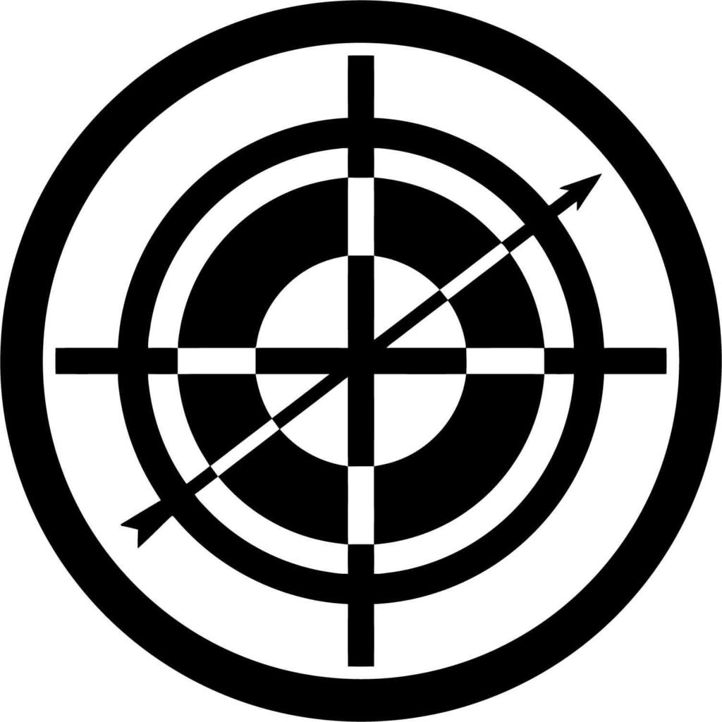 Black and White Hawkeye Logo - Hawkeye Target Scope Emblem Vinyl Car Window Laptop Decal Sticker