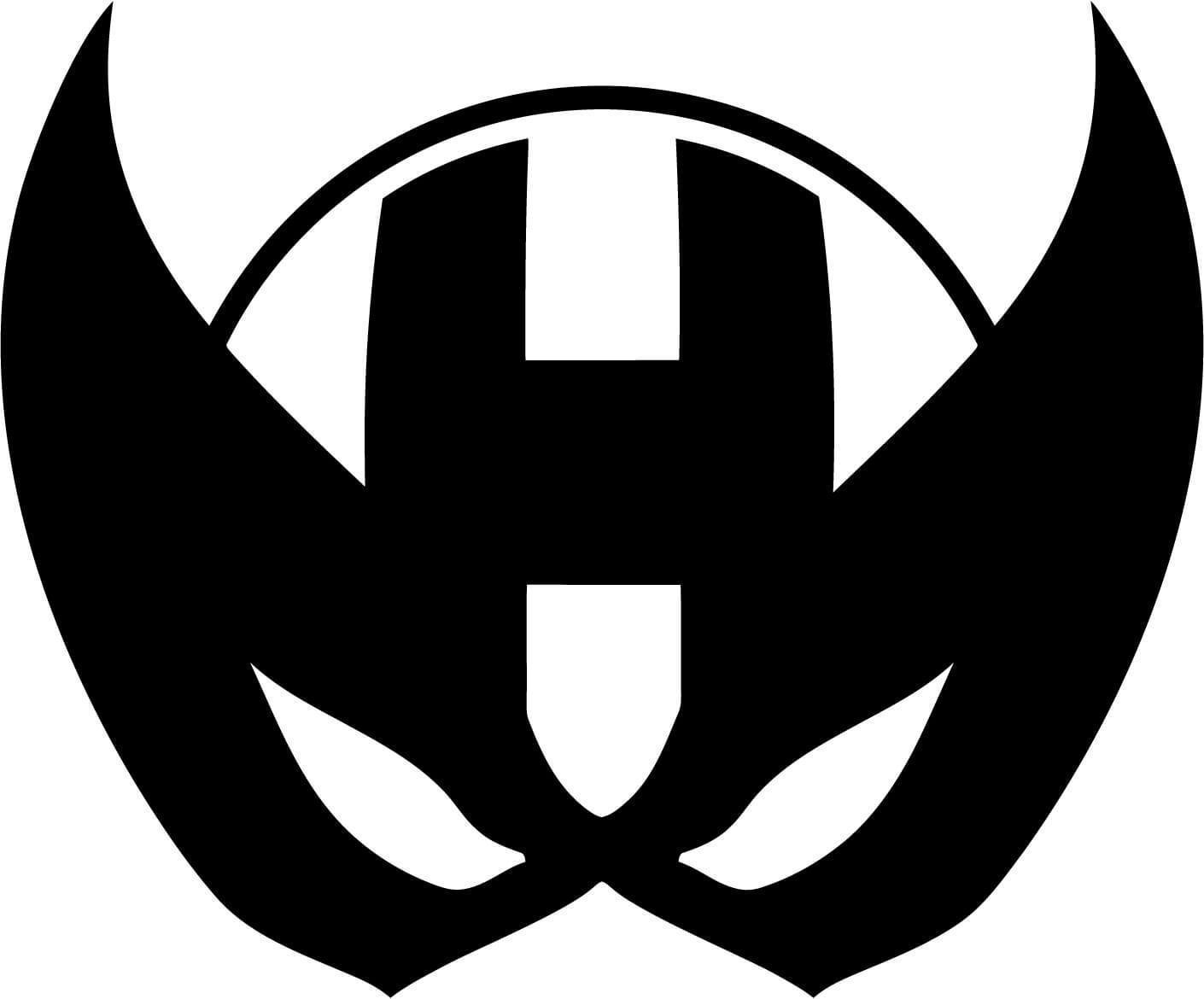 Black and White Hawkeye Logo - Hawkeye Mask Emblem Vinyl Car Window Laptop Decal Sticker