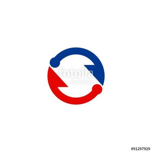 Circle with Arrow Logo - Circle Arrow Colored Rond Logo Stock Image And Royalty Free Vector