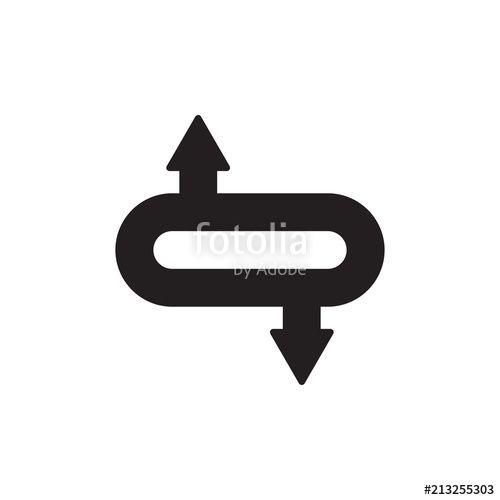 Circle with Arrow Logo - Circle with up and down arrow logo