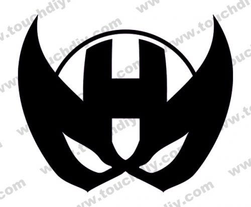 Black and White Hawkeye Logo - Hawkeye Logo 2 Design Template > Super Heroes Logo