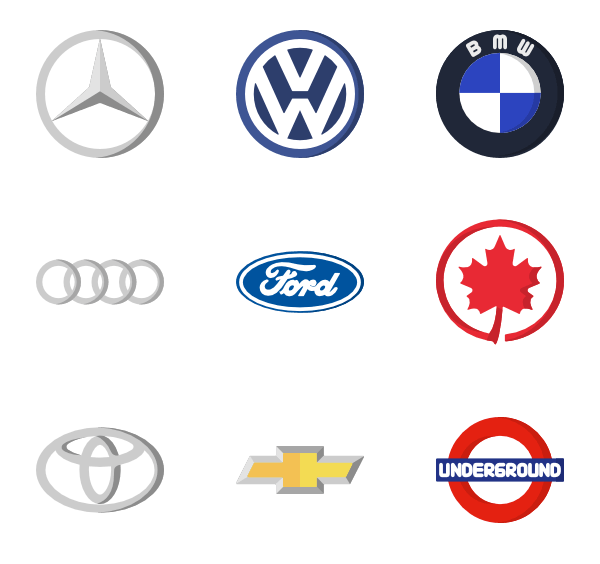 Blue Car Brands Logo - Car brands logos Icon free vector icons