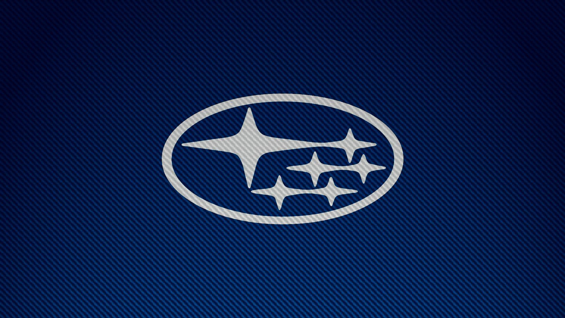 Blue Car Brands Logo - subaru carbon fiber logo car brands blue simple wallpaper and background