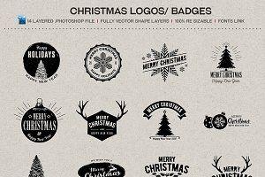 Christmas Logo - Christmas logo Photo, Graphics, Fonts, Themes, Templates Creative