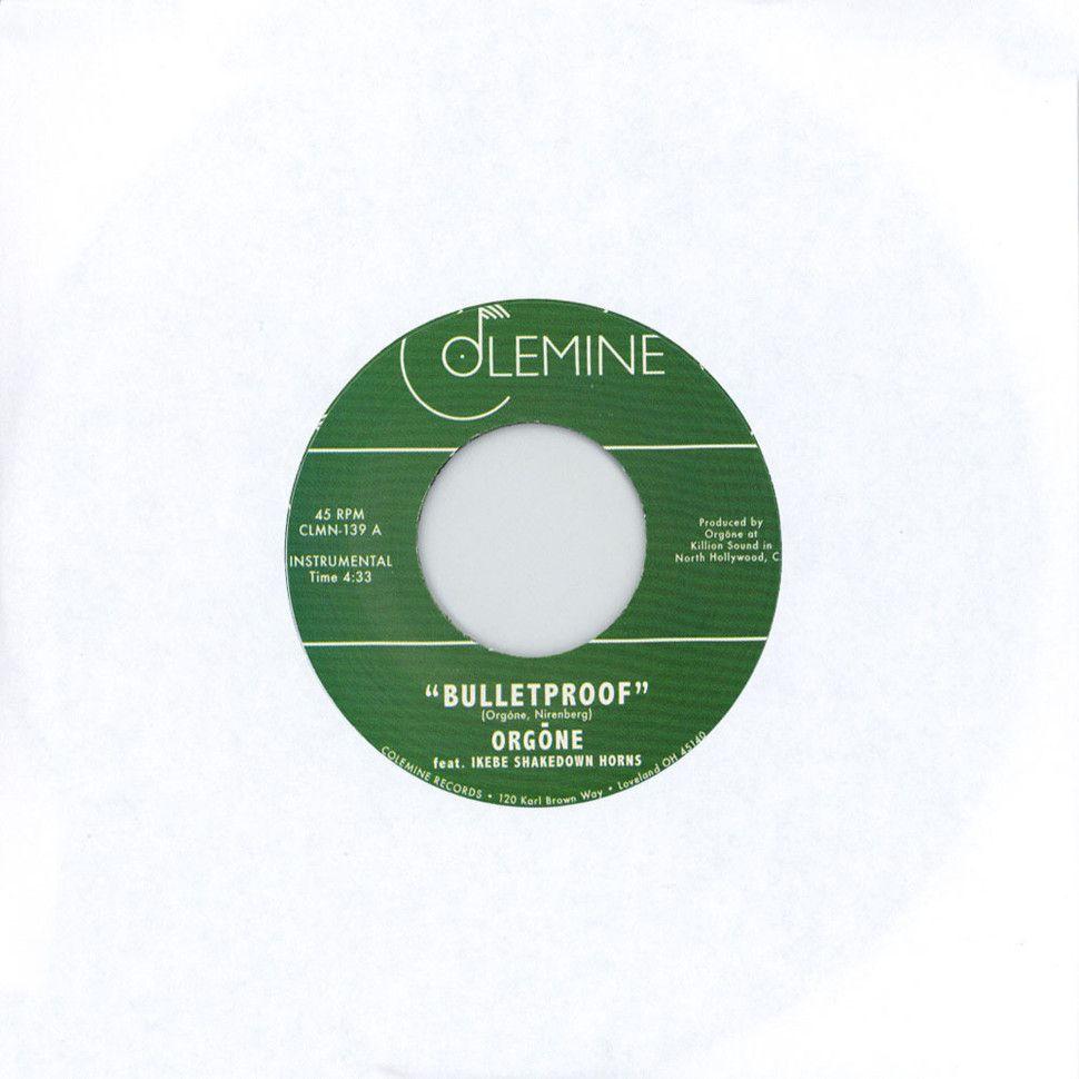 Bulletproof Records Logo - Orgone - Bulletproof / P.C.H - Vinyl 7