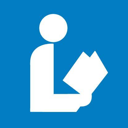 Blue Sign Logo - Home - National Library Symbol - LibGuides at American Library ...