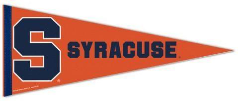 Syracuse Logo - Syracuse Orange NCAA Team Logo Premium Felt Collector's Pennant ...