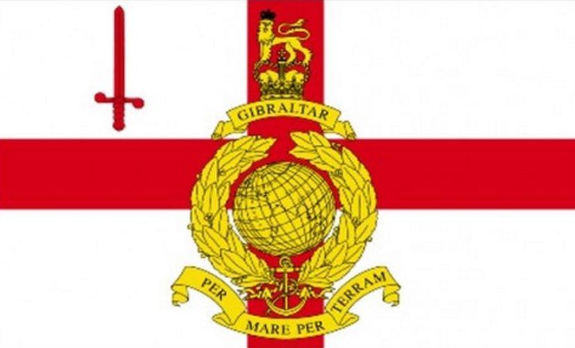 Royal Flag Logo - ROYAL MARINES RESERVES LONDON X 3 FLAG