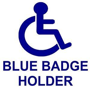 Blue Sign Logo - Blue Badge Holder Disabled Car,Van Sticker-Disability Mobility Logo ...
