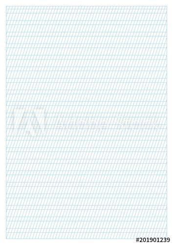 Square White with Slanted Blue Lines Logo - Vector blue calligraphy practice paper A4 size, printable, slanting