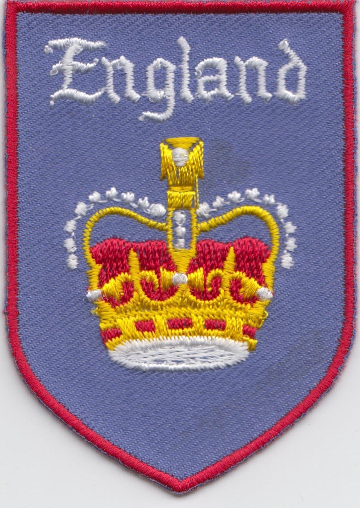 Royal Flag Logo - England Queen s Royal Crown Flag Embroidered Badge ec1004