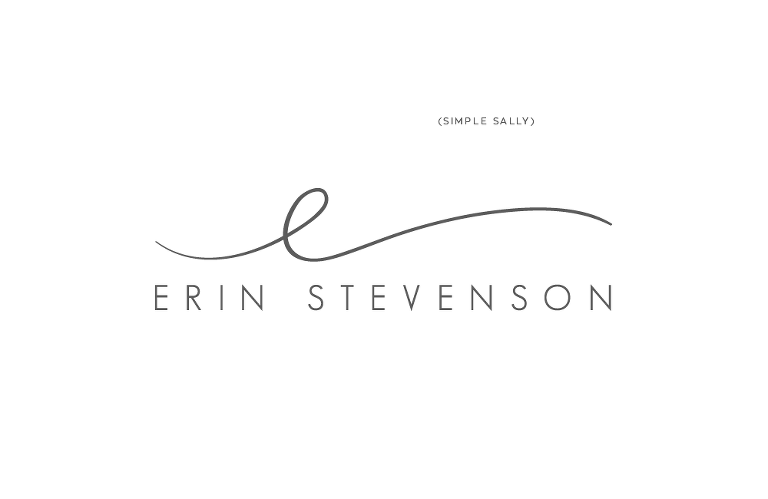 Simple Business Logo - Small business logo design. 'es' for Erin Stevenson Photography