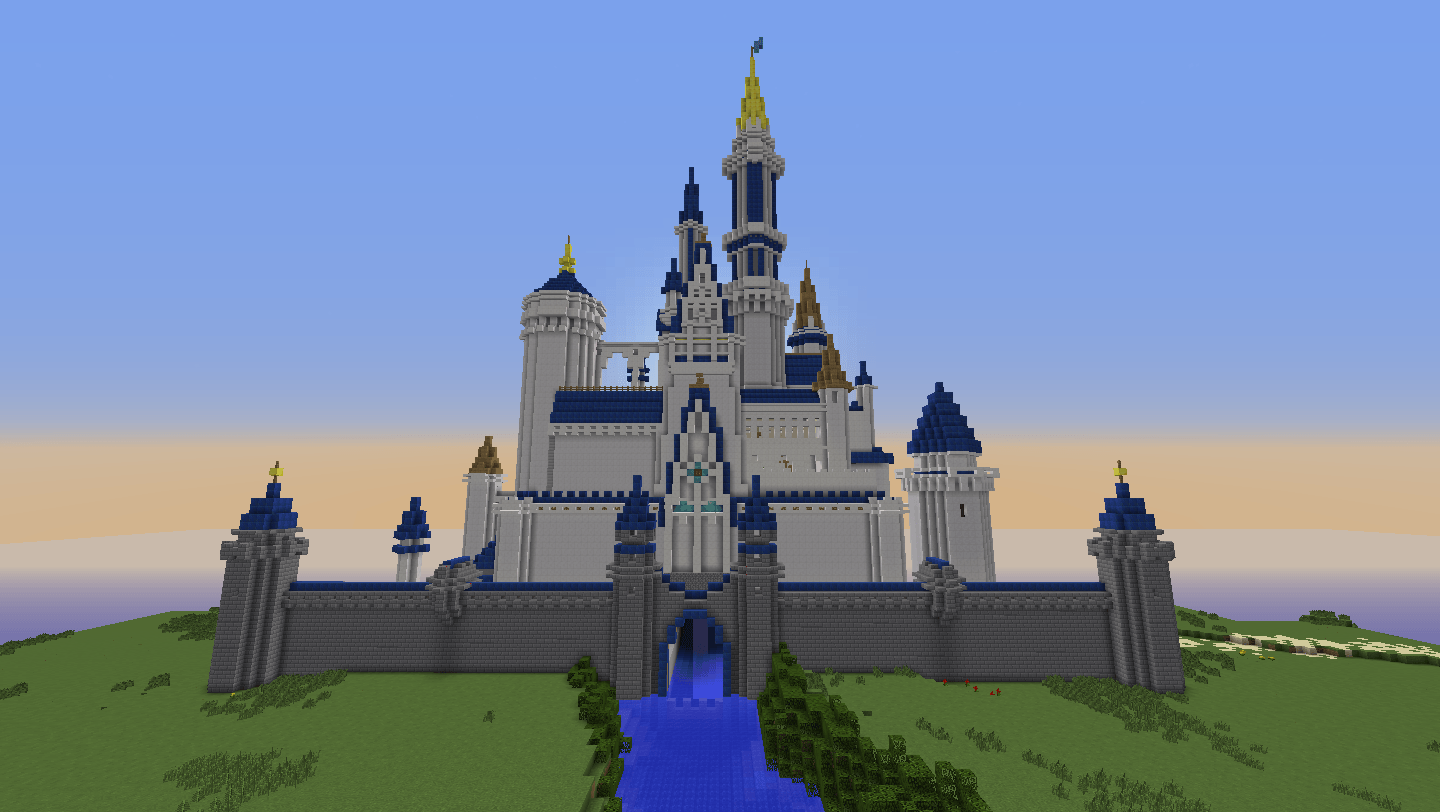 Minecraft Disney Castle Logo - Disneyland: Disney Castles