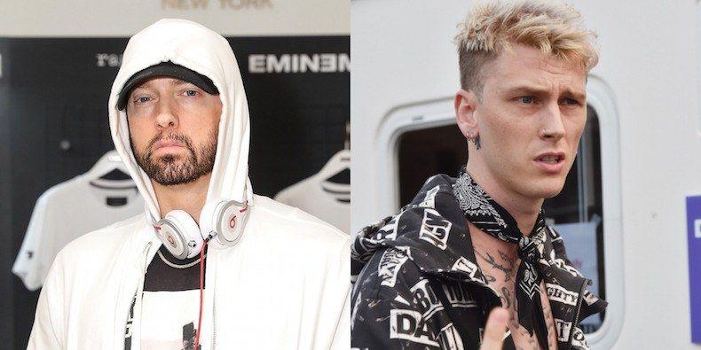 Rapper MGK Logo - Eminem Fires Back at Machine Gun Kelly on New Song “KILLSHOT ...
