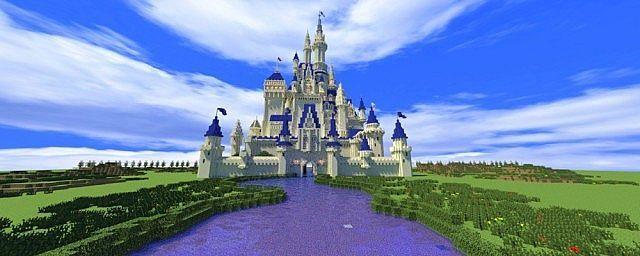 Minecraft Disney Castle Logo - disney minecraft castle