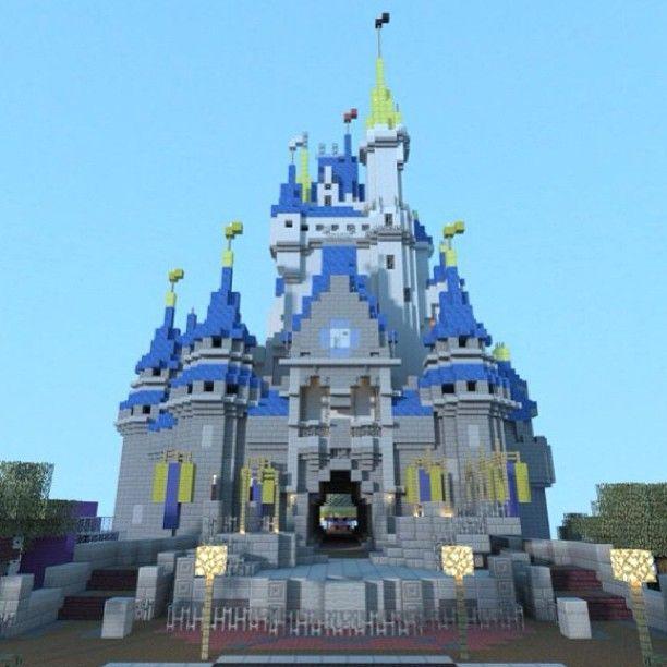 Minecraft Disney Castle Logo - Disney Minecraft Castle. Minecraft. Minecraft, Minecraft castle