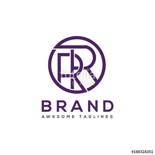 Simple Business Logo - creative Letter RR circle logo design elements. simple letter RR