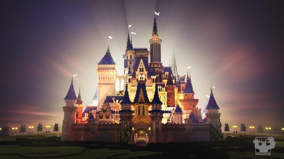 Minecraft Disney Castle Logo - Totacky in Built