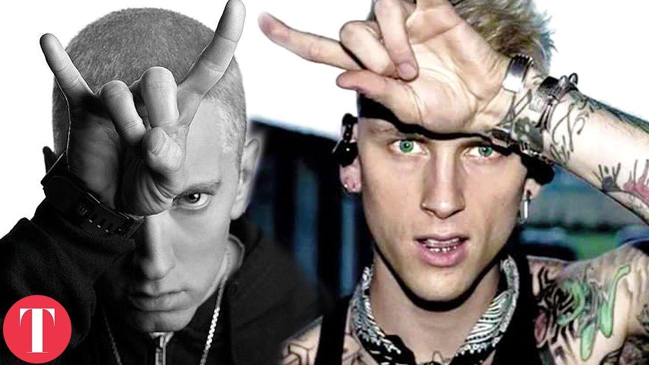Rapper MGK Logo - Machine Gun Kelly Responds To Eminem With 'Rap Devil' Diss Track ...