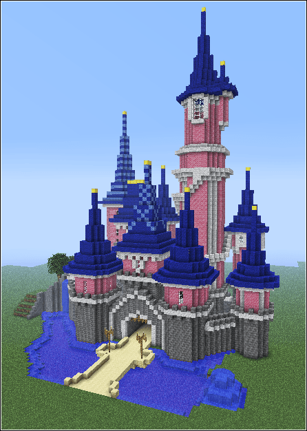 Minecraft Disney Castle Logo - Disney castle in minecraft *-*. Minecraft. Minecraft, Casas