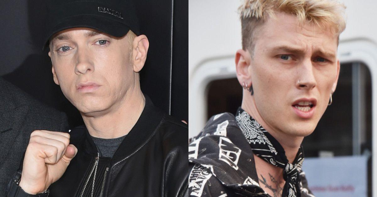 Rapper MGK Logo - Watch Eminem Blast Machine Gun Kelly Over 'Rap Devil' Diss Track in ...