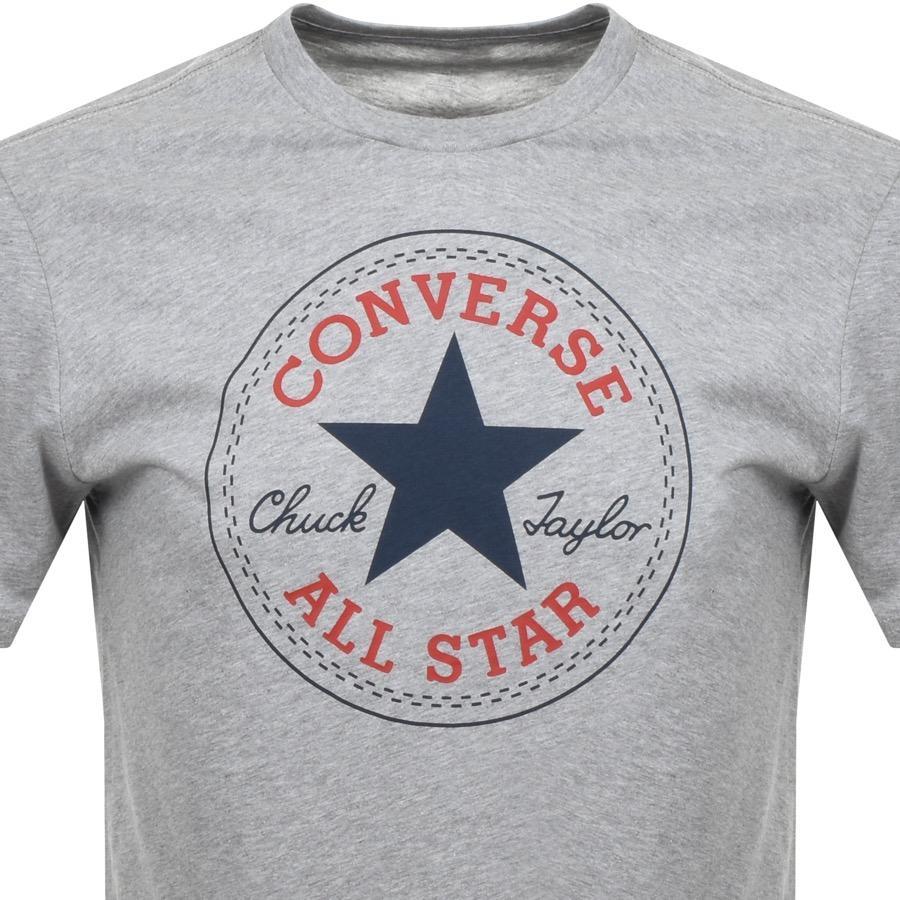 Gray Star Logo - Converse All Star Logo Crew Neck T Shirt Grey in Gray for Men - Lyst