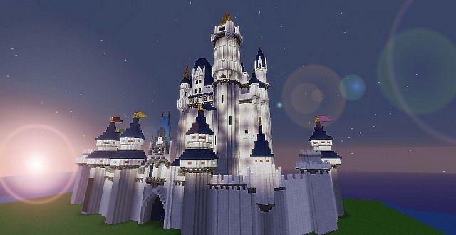 Minecraft Disney Castle Logo - Disney Project: Cinderella's Castle Minecraft Project