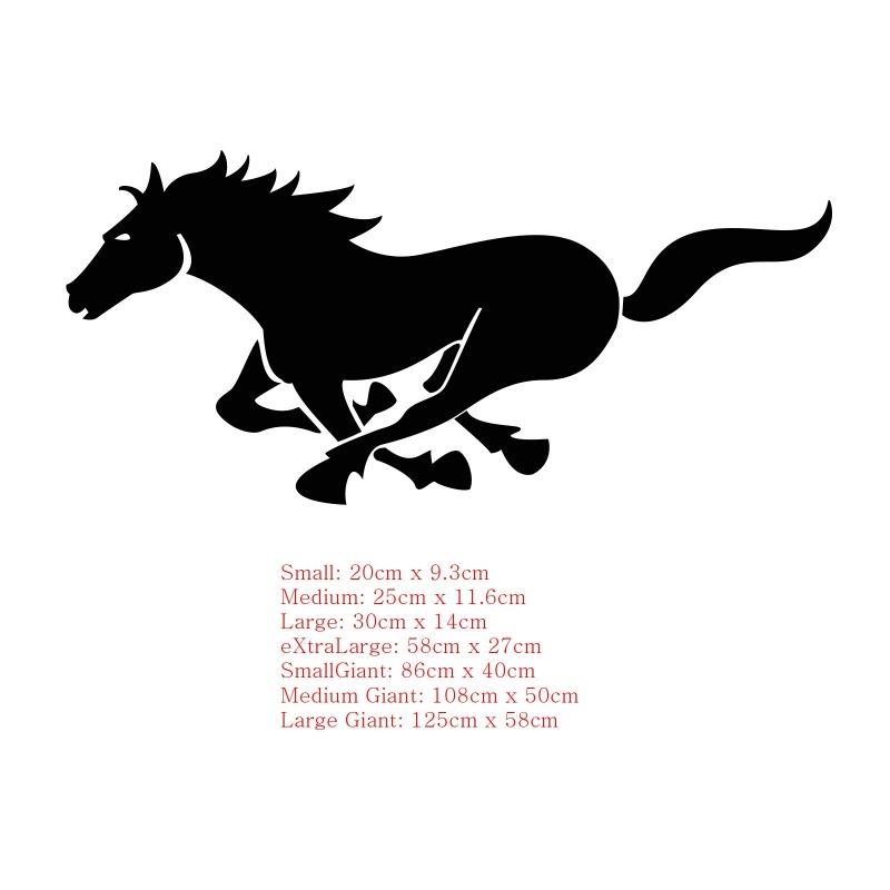 Galloping Horse Logo - GALLOPING HORSE IN THE FOREST CAR BOAT LAPTOP TATTOO VINYL DECAL