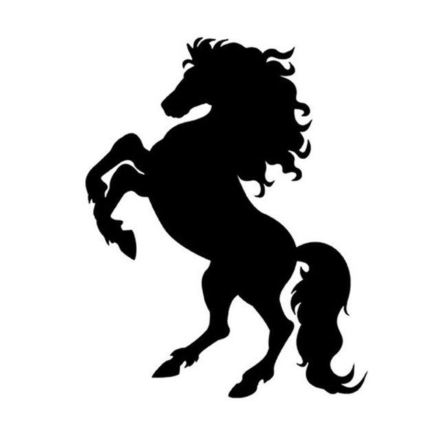 Galloping Horse Logo - 12.5*16CM Galloping Horse Standing Personality Decal Sticker