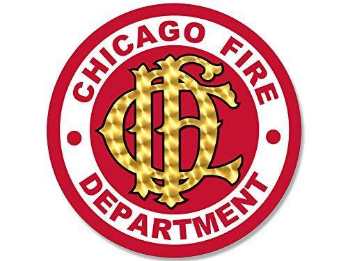 Chicago Fire Department Logo - American Vinyl Round Chicago Fire Department Seal