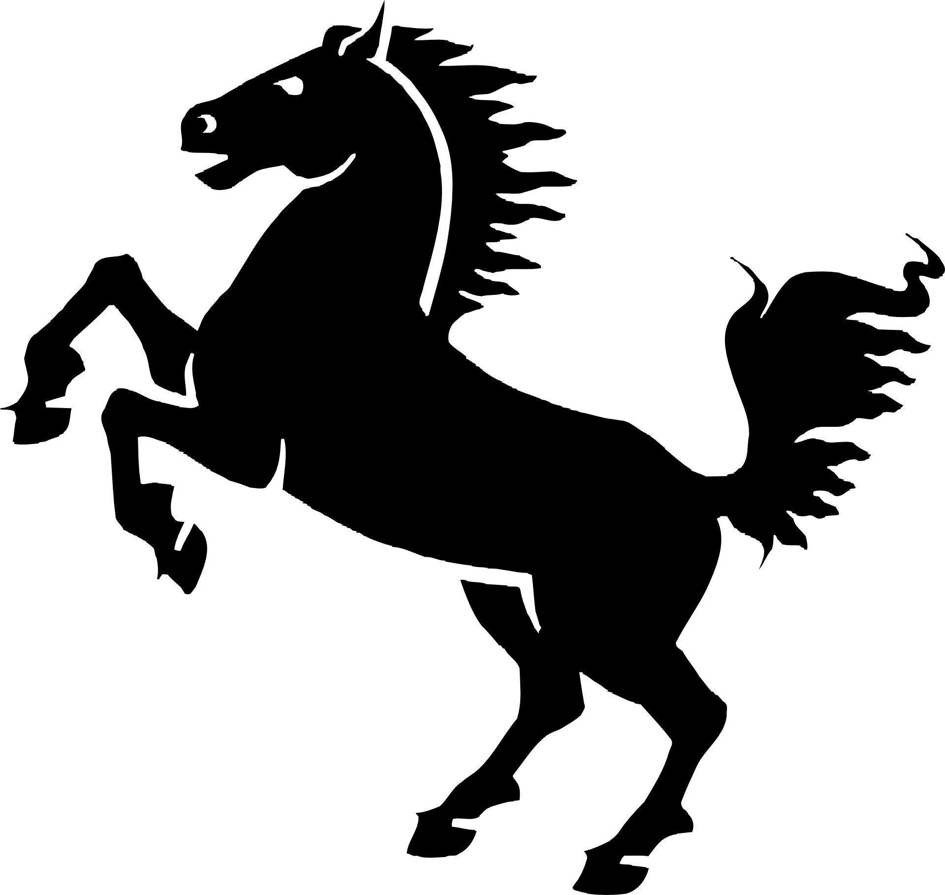Galloping Horse Logo - Horse Attacking Decal. Horse. Horse clip art, Black horses, Horses