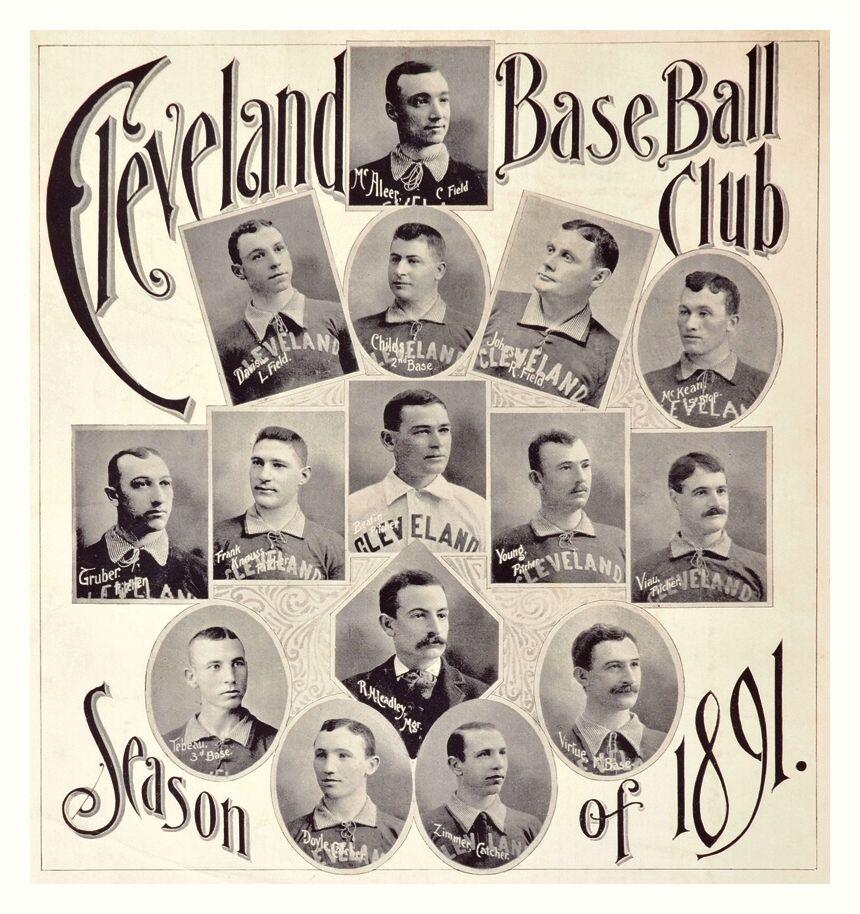Cleveland Spiders Logo - 1891 Cleveland Spiders Team Composite ~ Including a very young Cy ...