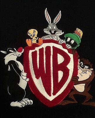 Looney Tunes WB Logo - LOONEY TUNES - Big Wb Logo - Warner Bros Fleece Pullover ...