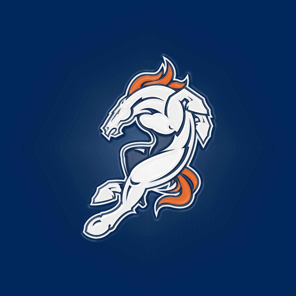 Horse Team Logo - Denver Broncos horse leap iPad 1024Emboss – Digital Citizen