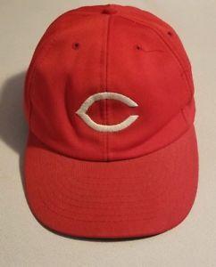 Red Plain Logo - Vintage Cincinnati Reds Snap Back Hat Cap Sports Plain Logo 90's Red ...