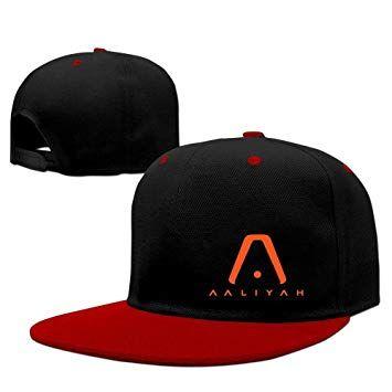 Red Plain Logo - Hittings LEE75S Aaliyah Hip Hop Plain Logo Hat Red: Amazon.co.uk ...