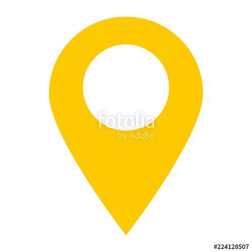 Location Pin Logo - location pin icon on white background. location pin point. flat ...