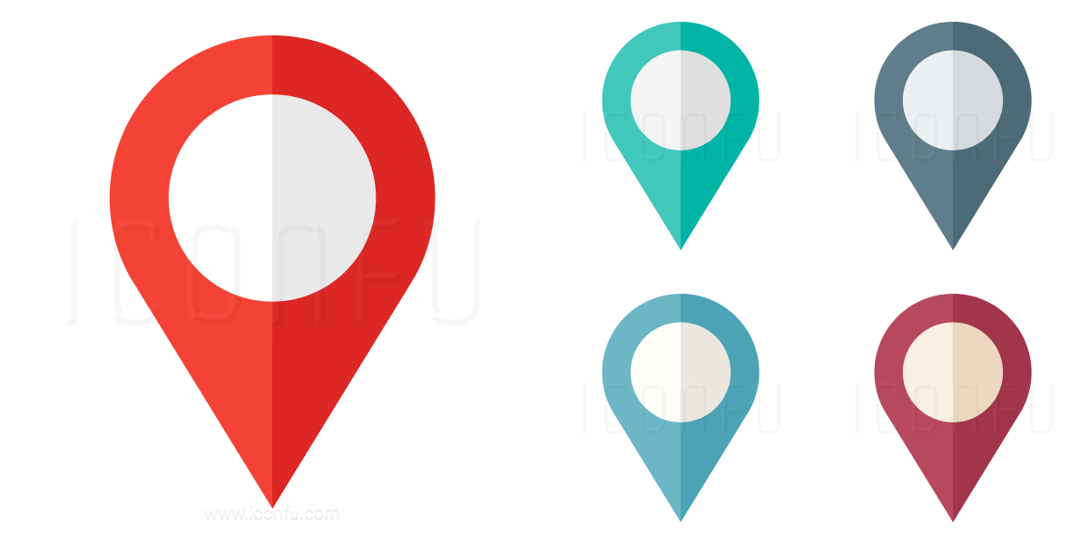 Location Pin Logo - Location Pin Icon - Paper Style - Iconfu