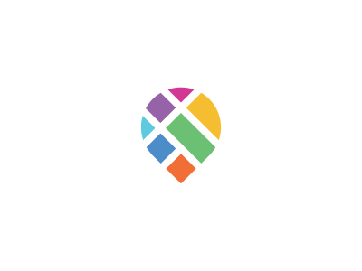 Location Pin Logo - Pin / city logo design by Deividas Bielskis | Logobox | Logo design ...