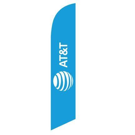 New AT&T Logo - New AT&T logo feather flag | Great indoor & outdoor advertising banner.