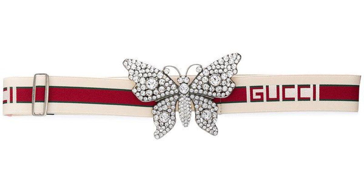 Buckle Logo - Gucci Butterfly Buckle Logo Belt - Lyst